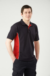 1180 Silverstone Poloshirt in navy and red
