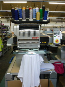 The Melco embroidery machine