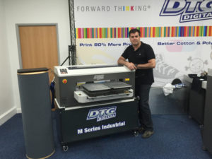 Ramon Sala with one of DTG Digital's printers