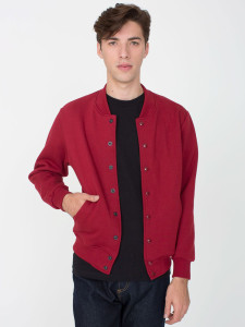 The jacket in cranberry